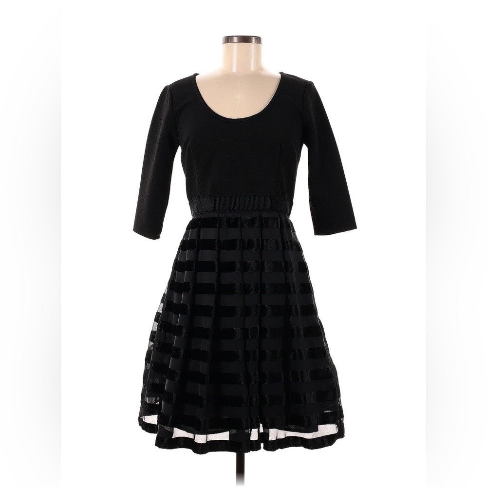 Tracy Reese Medium M Black Dress Size 6 Fancy Party Excellent Condition Spring